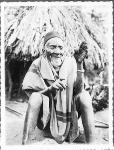 Portrait of the former sorcerer Sempombe, Gonja, Tanzania, 1929