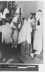 Bp. Lane and Fr. Coffey at Fushun, China, 1940