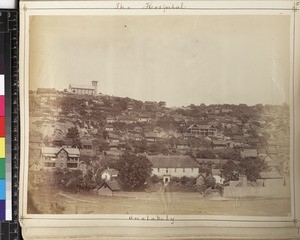 View of Analakely showing hospital, Madagascar ca. 1870