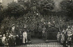 Baptism of Malagasy soldiers in Bitche, France