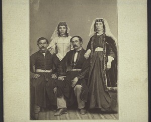 Armenian merchants from tiflis with their wives