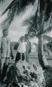 A native minister with his family