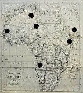 Political Map of Africa, ca. 1914-1924