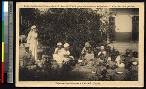 Children eating outside, Palime, Togo, ca. 1920-1940