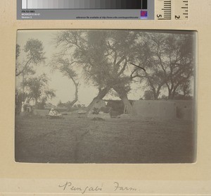 Farm house in the Punjab, Pakistan, ca.1890