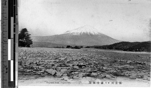 View of Mt. Fuji from Fuji-river, Honshu, Japan, ca. 1920-1940