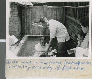 Jordan Wen Baptizing a New Taiwanese Convert, Taiwan, ca.1959-1962