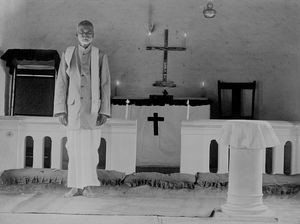 Alterpartiet i Polur Kirke, Tiruvannamalai distrikt, Syd Arcot