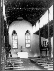 The chapel near Mamba, inside, Tanzania, ca.1901-1908