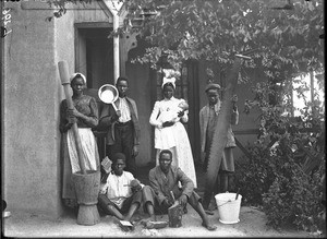 Domestic staff, Shilouvane, South Africa, ca. 1901-1907