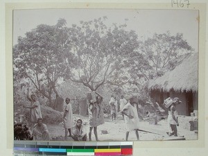 House construction, Madagascar, ca.1900