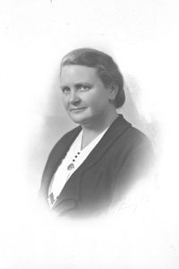 Missionary Elise Marie Bahnson. Travelled to China in 1925 as a collaborator of architect Prip-