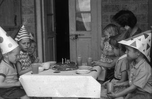 Birthday party for missionary kids, the North West Frontier Province, Pakistan