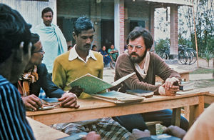 Bangladesh Lutheran Church/BLC. DSM Missionary, Rev. Morten Larsen and students at Nilphamari D