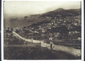 Naples, with Vesuvius in the background