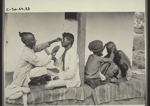 Indian barber's shop