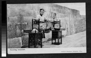 Fancy food cart, Sichuan, China, ca.1900-1920