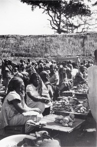 Market of Foumban, in Cameroon