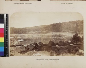 Royal camp and Review, Imahamasina, Madagascar, ca. 1865-1885