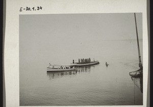 Motor-boat with an army boat