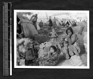 Refugees from famine, Jinan, Shandong, China, 1927