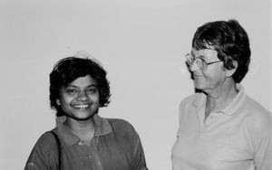 Ramil Nadu, South India. The Women Students Christian Hostel in Madras/Chennai. To the left: Ka