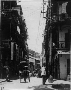 Hong Kong street scene, China, ca.1920