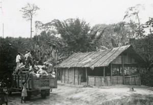 Travel in a truck, in Gabon