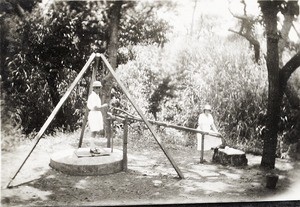 My Lloyd & M.B at the well - Olirkupo