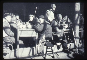 Chinese teashop opening off the street, Changde, Hunan, China, ca.1900-1919