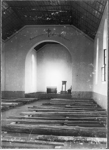 Inside of the church in Mamba, Tanzania, ca.1901-1910