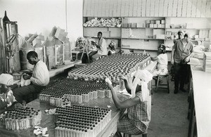 Factory of eau de Cologne, in Yagoua, in Cameroon