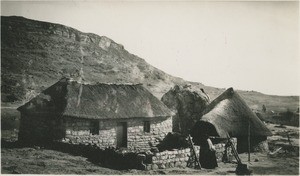 Traditional huts near Morija