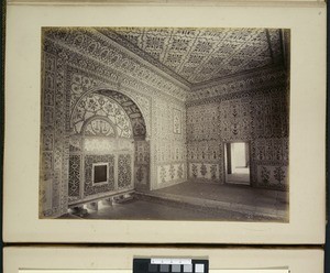 Interior of Musamman Burj, Agra, ca.1900-1929