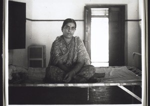 An aristocratic brahmin woman in a ward of the hospital