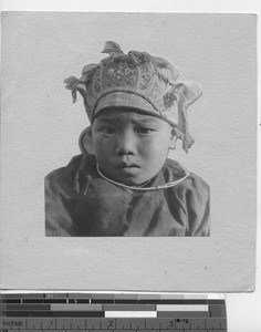 A river boat child at Linzhai, China, 1931