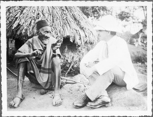 The former sorcerer Sempombe and Missionary Guth, Gonja, Tanzania, 1929