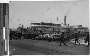 Passenger ship "Sui-Tai" in Hong Kong harbor, China, ca.1920