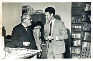 Tower Bookshop, Beirut. New opening 1971. The man to the right is manager John Lowrie