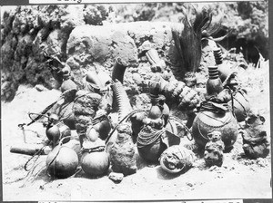 Healing apparatus of a sorcerer, Tanzania, ca.1913-1938