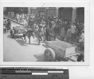 A street scene at Kunming, China, 1944