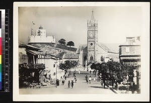 View of Wesley church, Cape Coast, Ghana, 1926