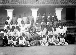 Missionary Helga Ramlau at the orphanage in Cuddalore, 1922