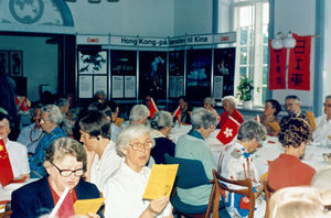 DMS's birthday June 1997. Theme Hong Kong on the eve of China. Forrest middle of the picture Mi