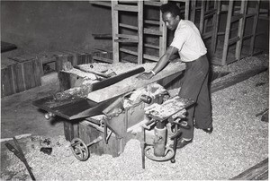 Vatovory's workshop, in Ambositra, Madagascar