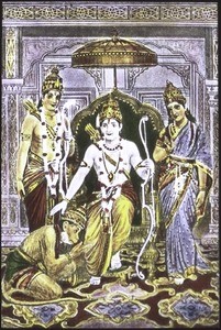 Rama and Sita in Rameshwaram