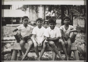 Boys who live with Rev. Rihs and are his servants. (During the holiday they looked after the house and were scared that something untoward might happen)