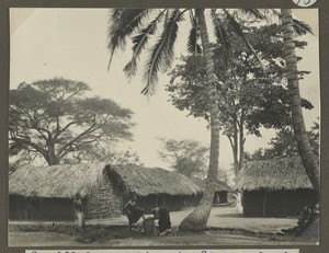 Removal of sand fleas in a village, Tanzania, ca.1929-1940