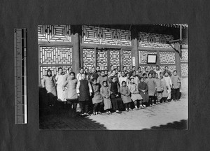 Women who sewed at the workshop, Beijing, China, ca.1936