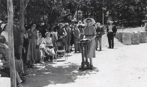 Laying of the first stone of the christian hall for young girls in Antananarivo, Madagascar